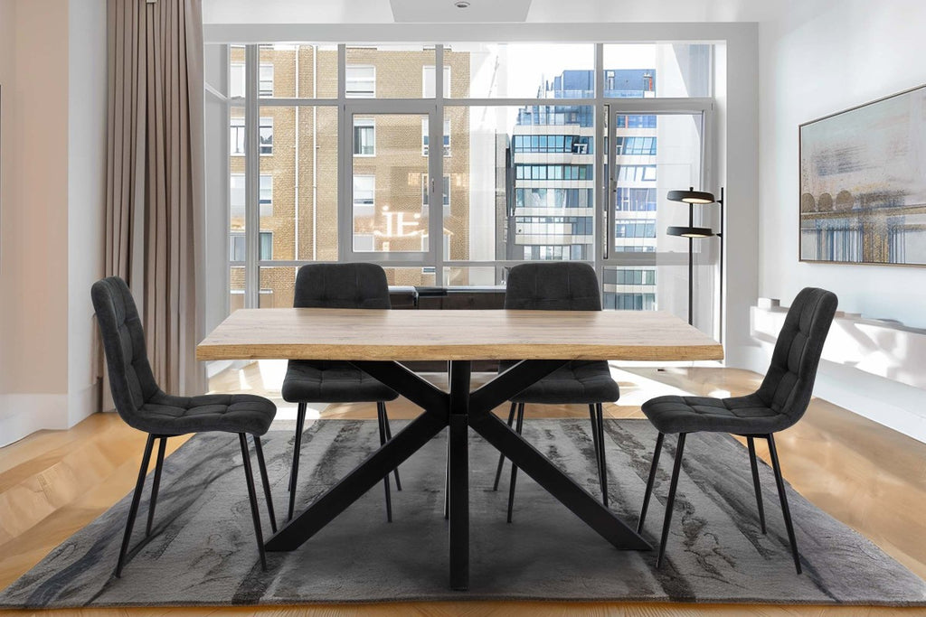 Set de 4 sillas Pastora en gris oscuro 🖤🪑