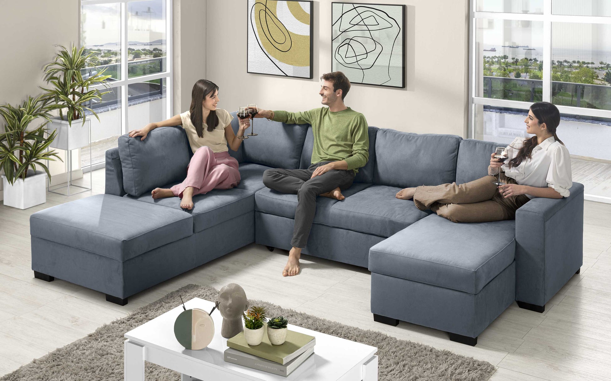 Sofá cama JAZMÍN 300 CM