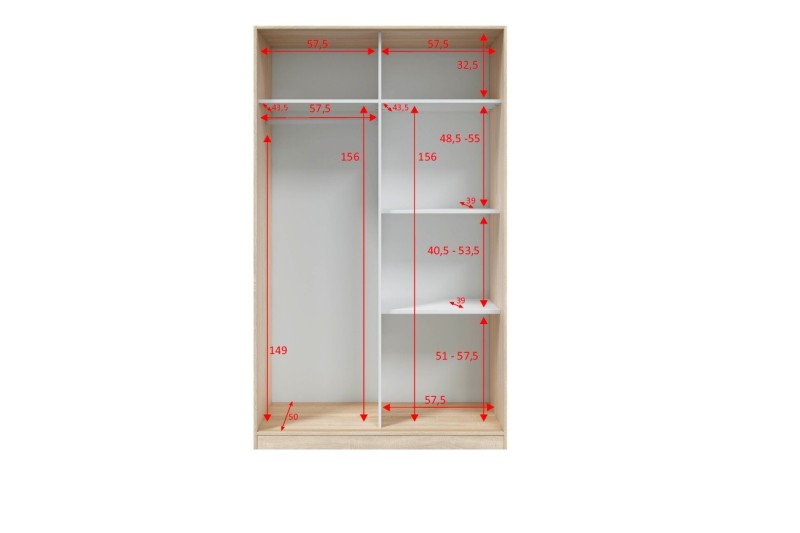 Armario SEVILLA 120x200