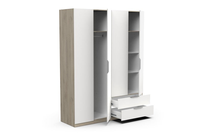 Armario 4 Puertas y 2 Cajones WORLD – Roble