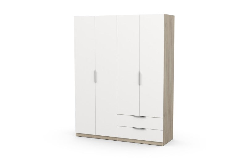 Armario 4 Puertas y 2 Cajones WORLD – Roble