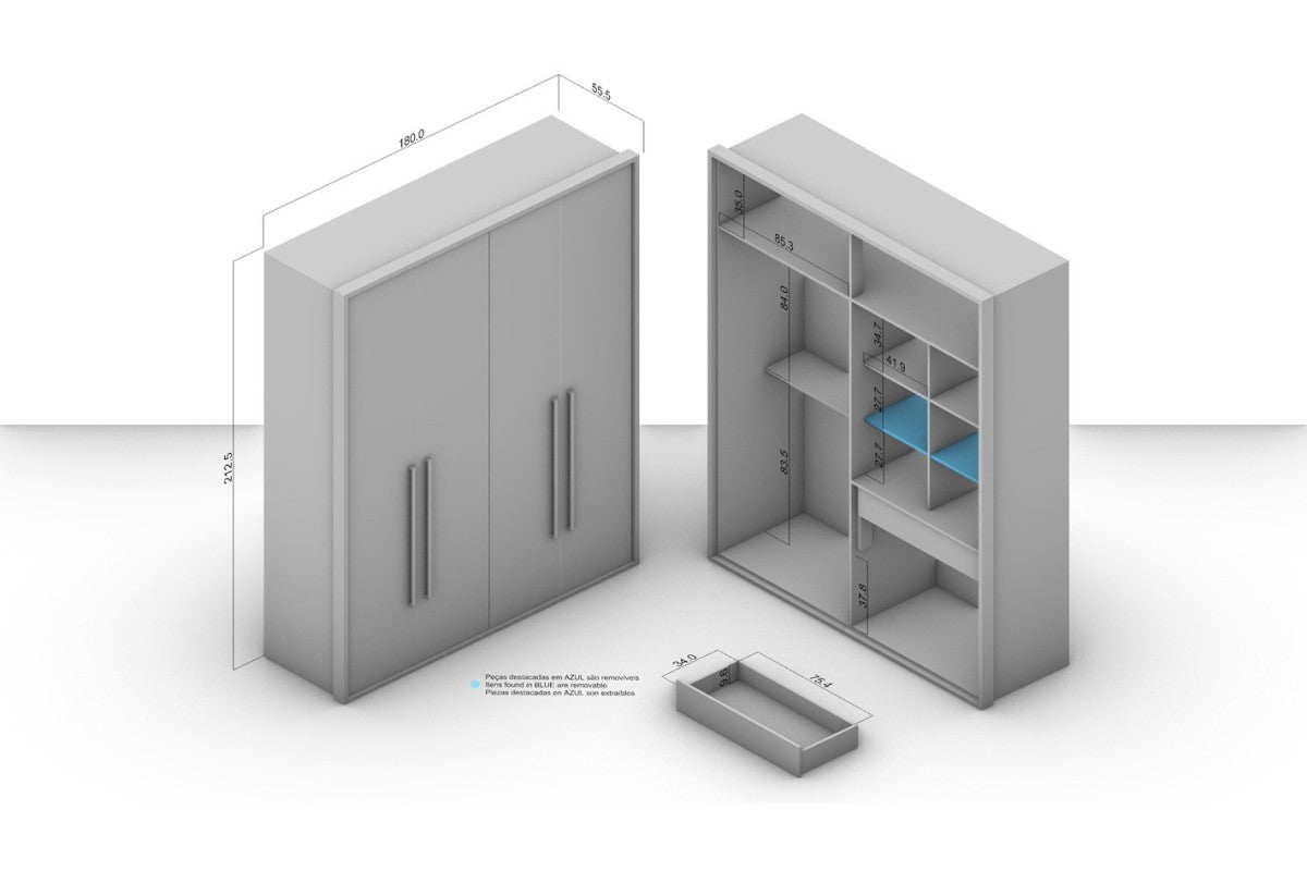 Armario ALABAMA 4 Puertas