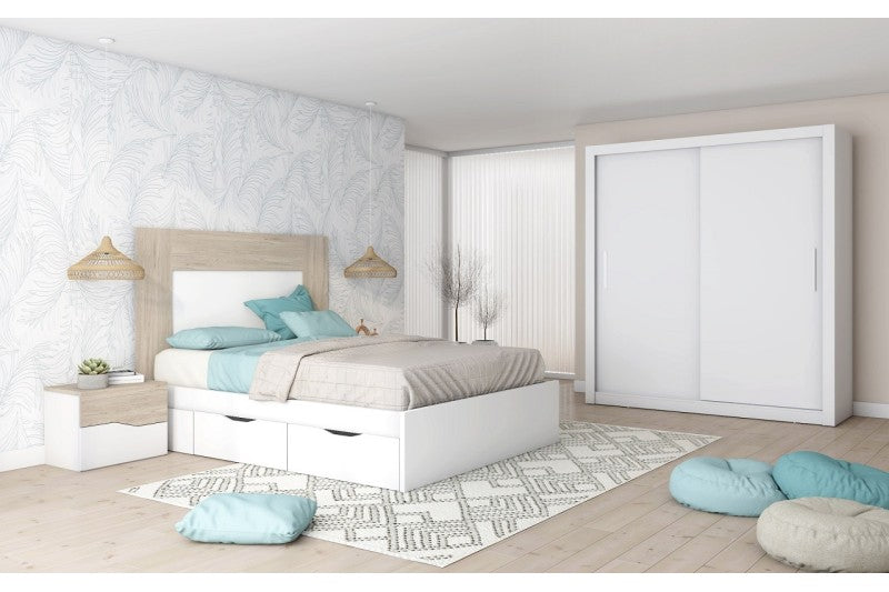 Armario MERLIN 182x200 Blanco Mate