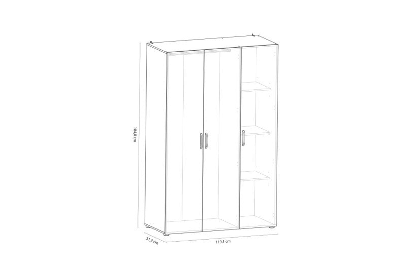 Armario 3 Puertas PAKO