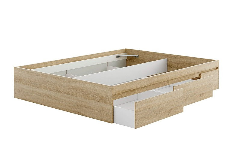 Cama de Matrimonio BRUNO Roble Canadiense 150x190