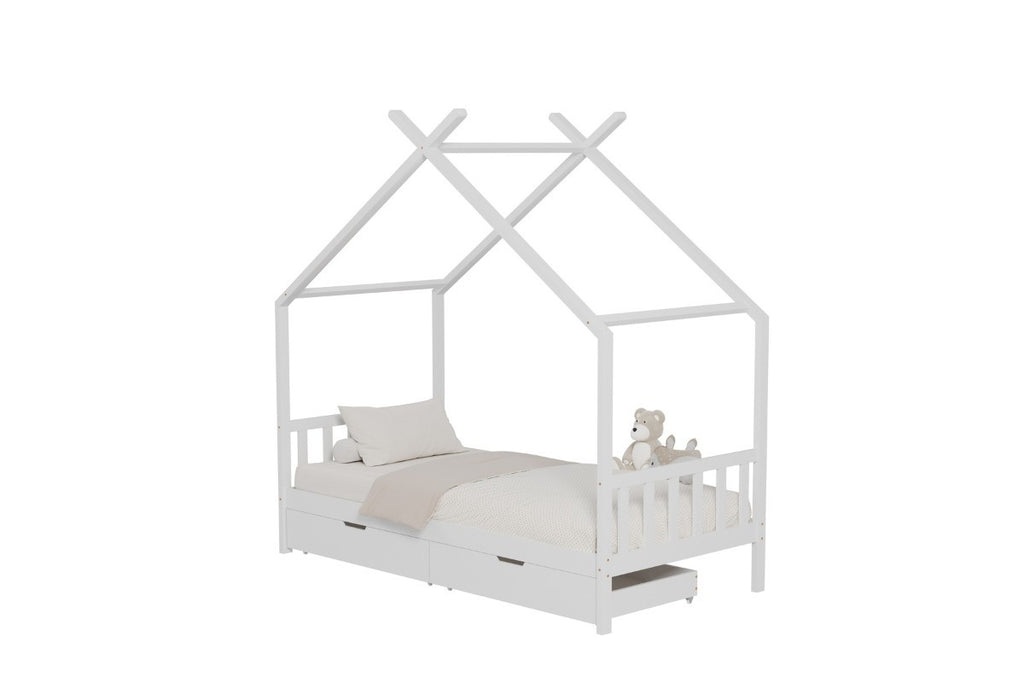🏡✨ Cama Infantil Cabaña LOLI con 2 Cajones