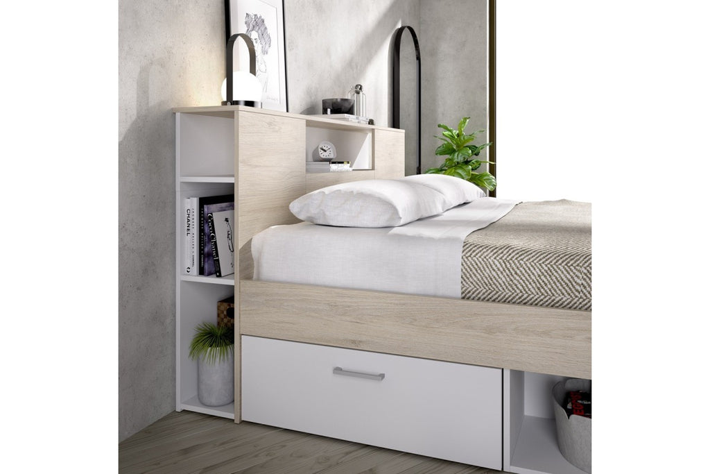 Cama compacta MERCEDES 150 Natural/Blanco