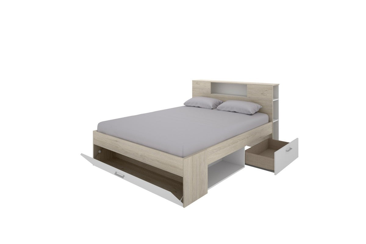 Cama compacta MERCEDES 150 Natural/Blanco