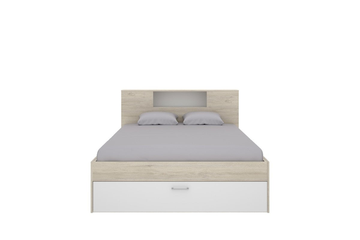 Cama compacta MERCEDES 150 Natural/Blanco