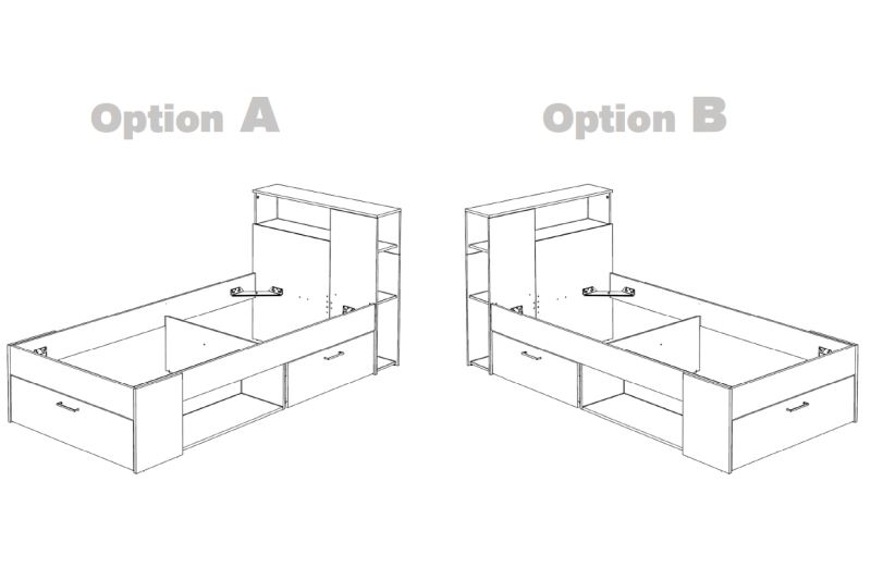 Cama Compacta MERCEDES en Blanco
