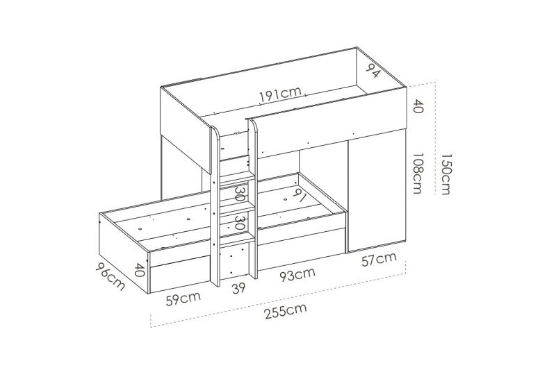 🛏️✨ Cama Tren Juvenil NEXO