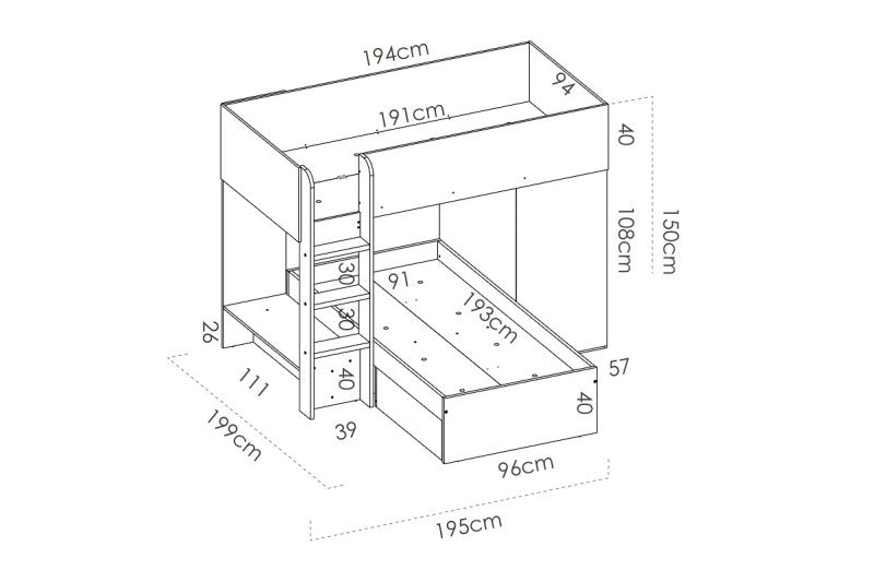🛏️✨ Cama Tren Juvenil NEXO