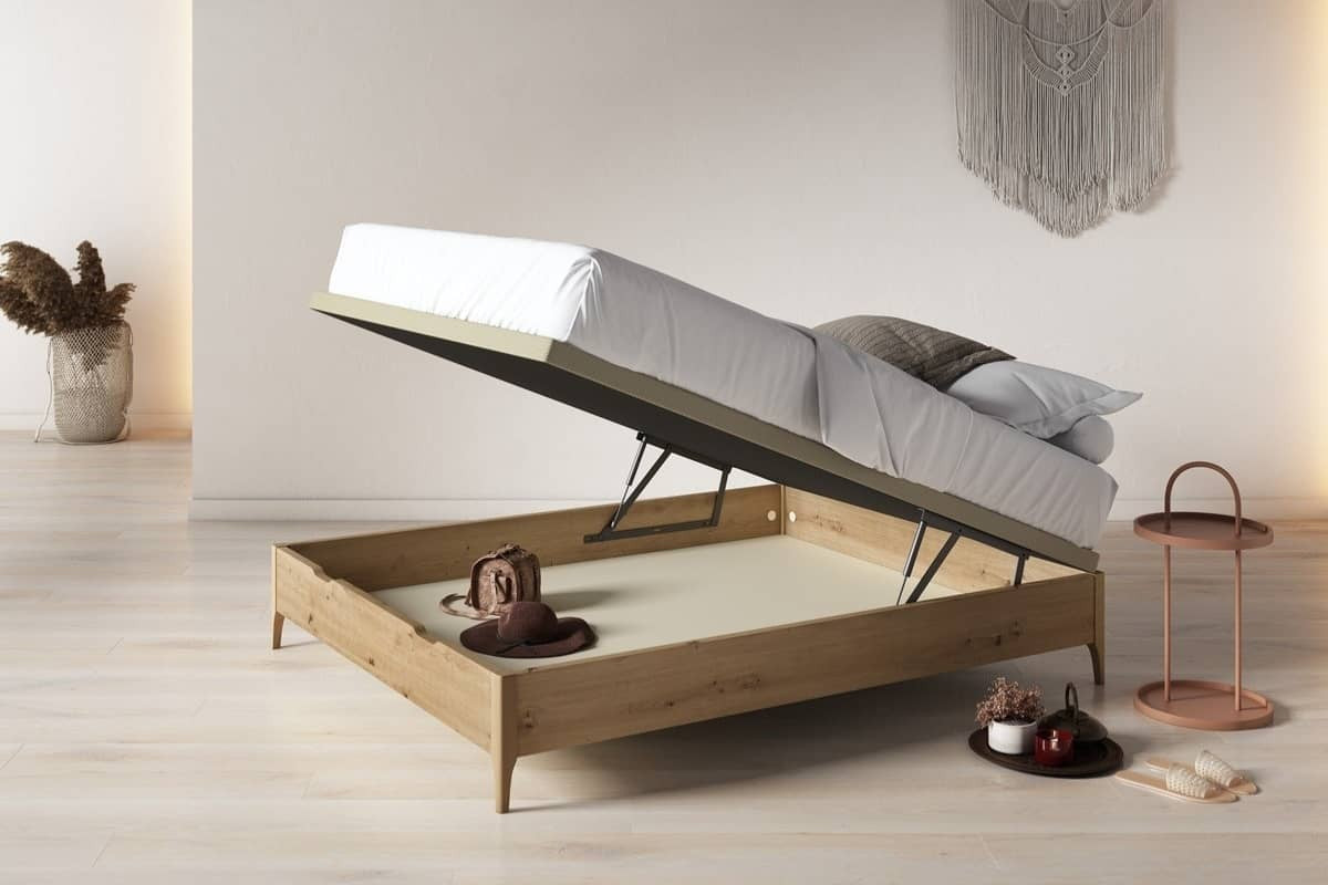 Canapé abatible LONDRES 150x190 Roble