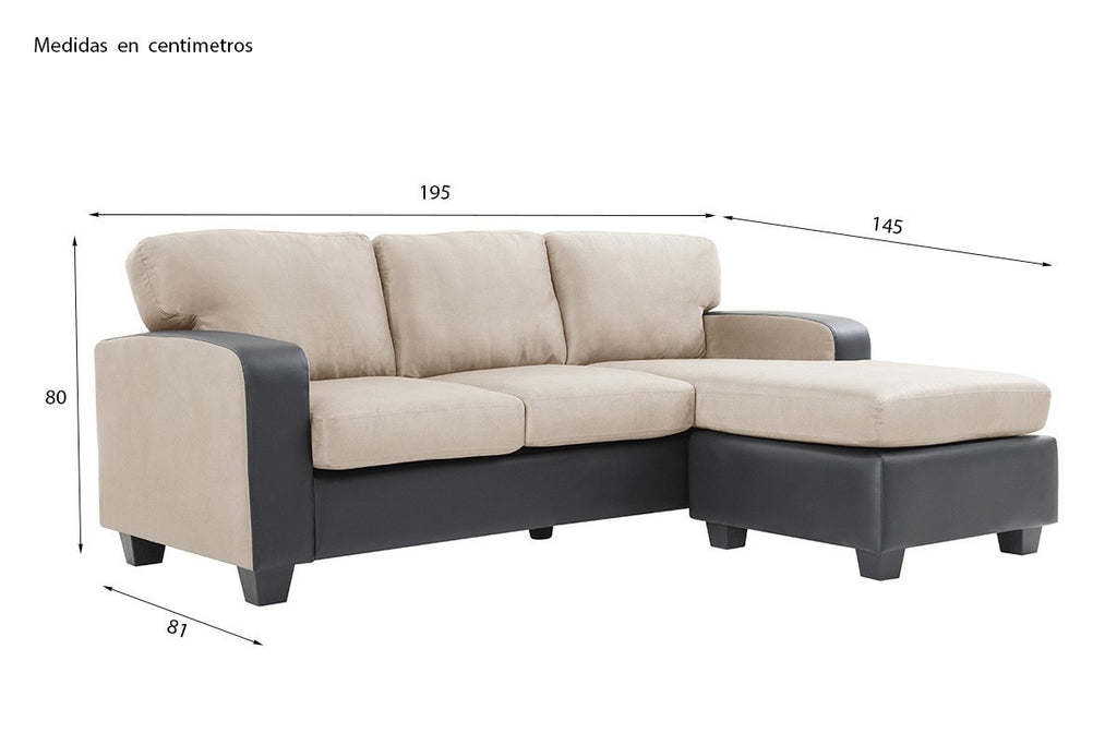Chaiselongue BERLIN 195 cm