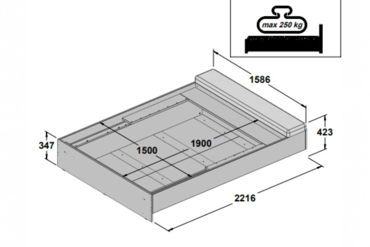 Dormitorio ROSIE (Con Bañera Canapé y Banco con Arcón)
