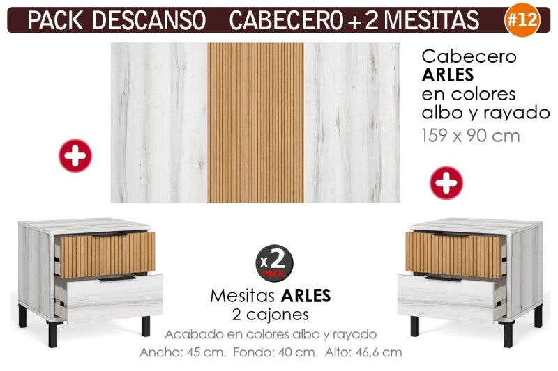 Dormitorio matrimonio ABRIL Albo y Rayado