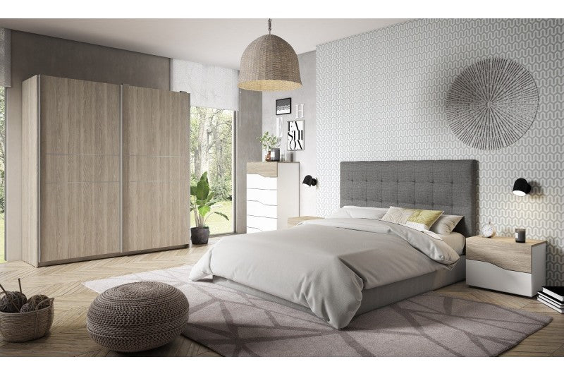 Dormitorio matrimonio VALERIA Gris / CANNES