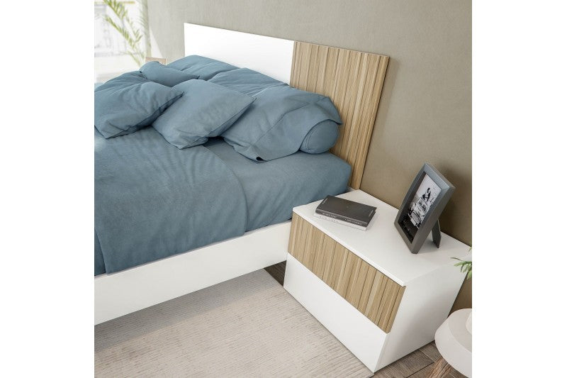 Dormitorio matrimonio ISABEL Natur y Blanco Artik