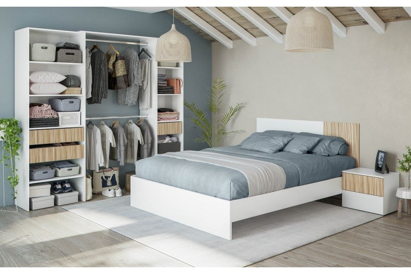 Dormitorio matrimonio ISABEL Natur y Blanco Artik