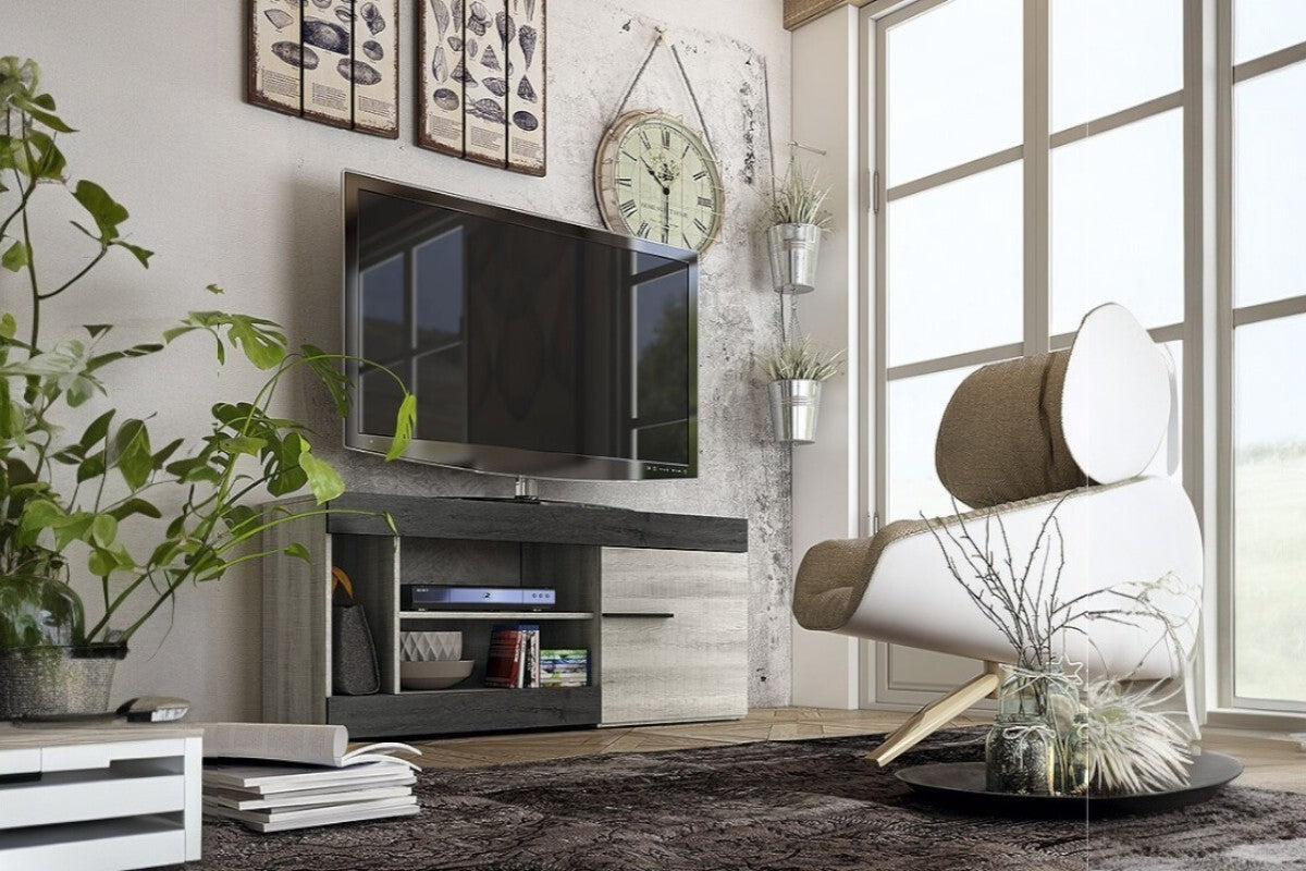 🧡🖤 Mueble de Salón TV OSLO 135 + LED