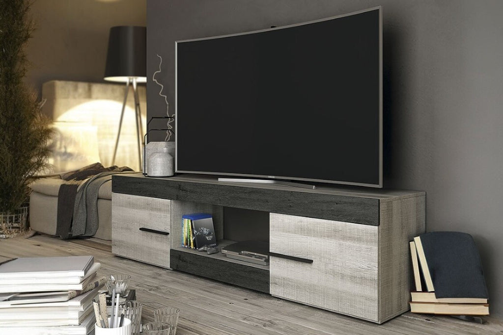 🧡🖤 Mueble de Salón TV OSLO 180 con LED