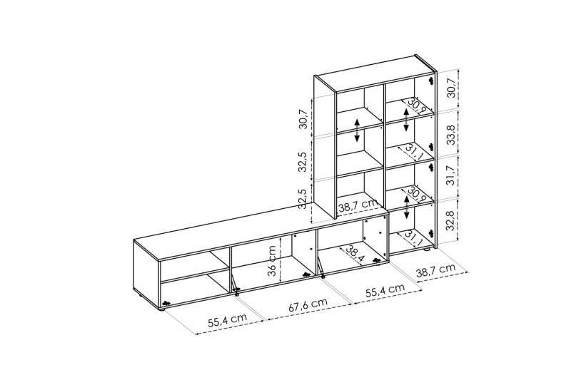 Mueble de Salón TV OUKAÏMEDEN 🏞️✨