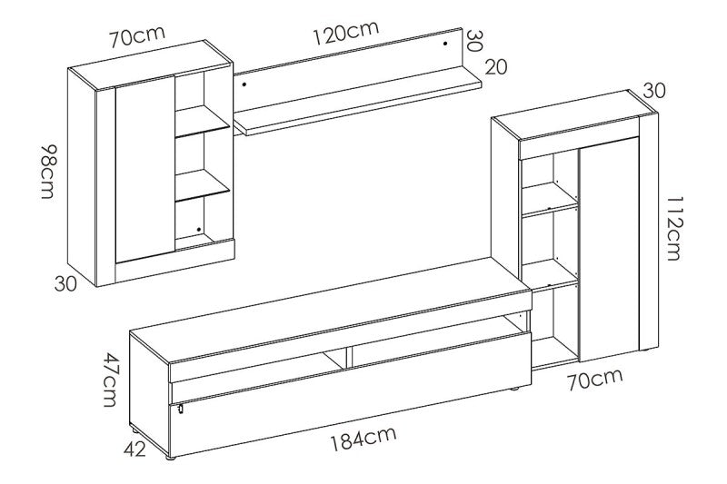 Mueble de Salón Modular TIZI ✨