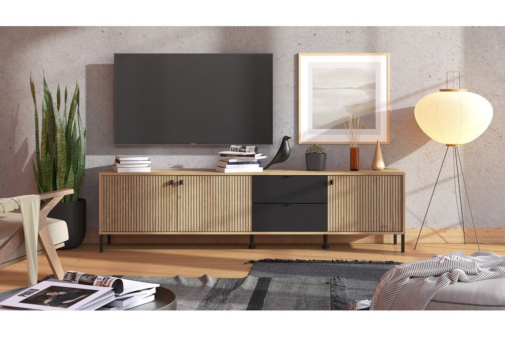 Mueble de Salón TV BRIXTON 🖤✨