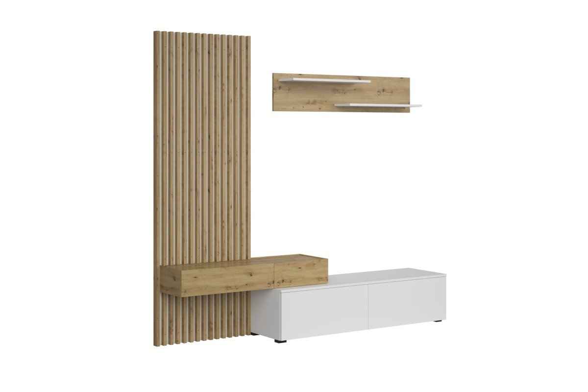 Mueble de Salón TV KHALIFA Blanco🌿✨