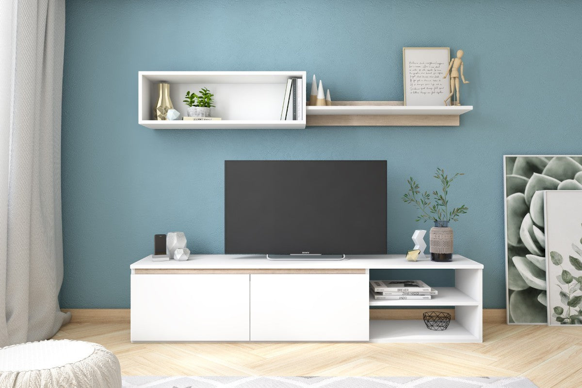 🤍🪵 Mueble de Salón TV SALZARE