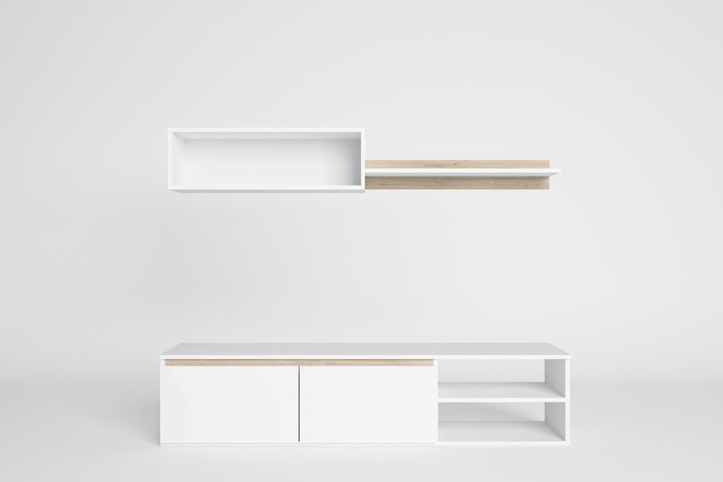 🤍🪵 Mueble de Salón TV SALZARE