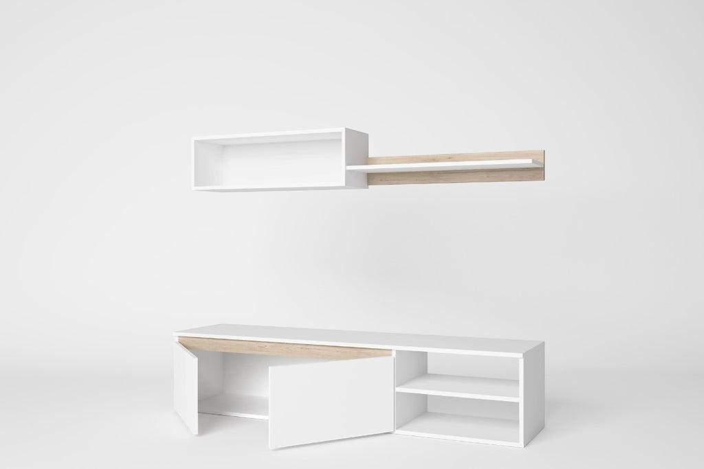 🤍🪵 Mueble de Salón TV SALZARE