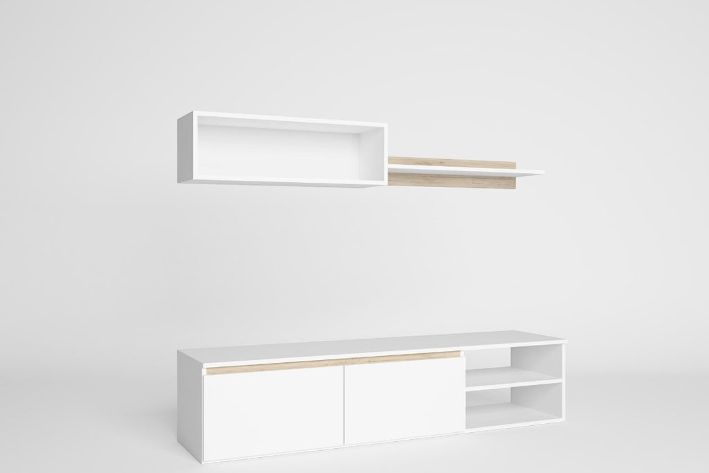 🤍🪵 Mueble de Salón TV SALZARE