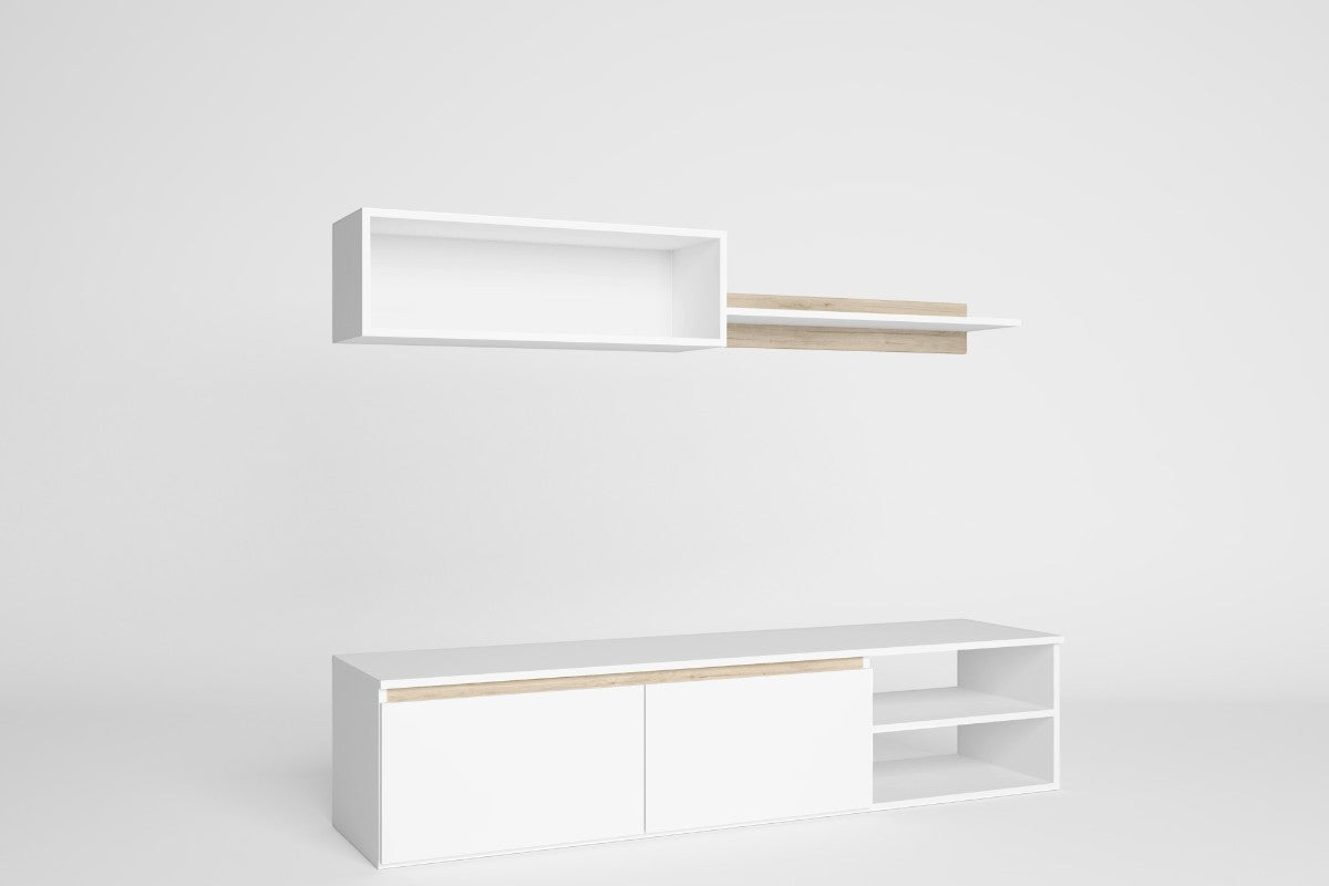 🤍🪵 Mueble de Salón TV SALZARE