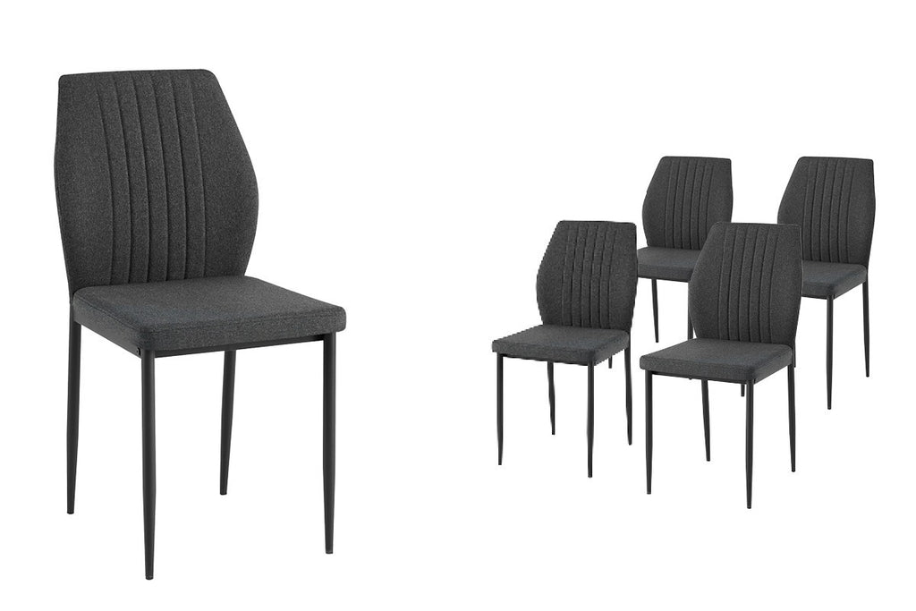 Sillas The Weeknd en Gris Oscuro – Pack de 4 ✨