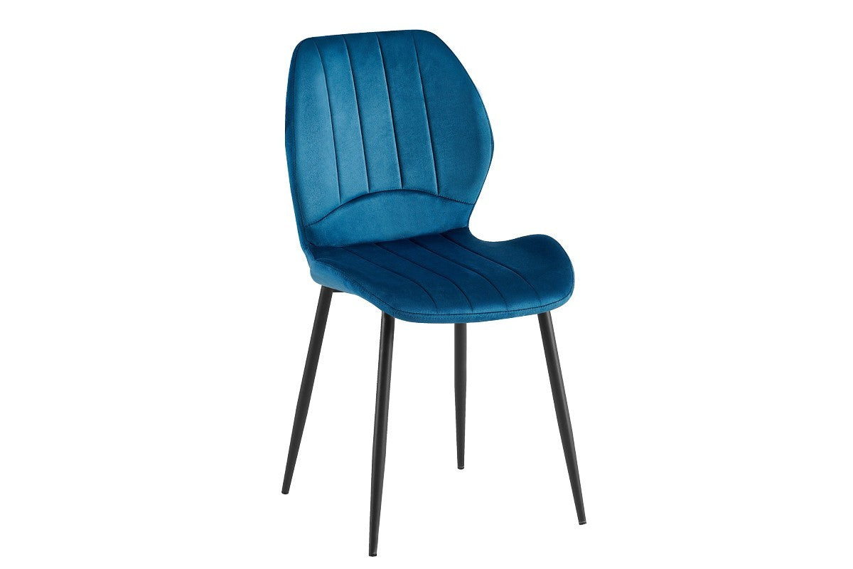 Conjunto de 4 sillas Leiva tapizadas en azul intenso💙✨