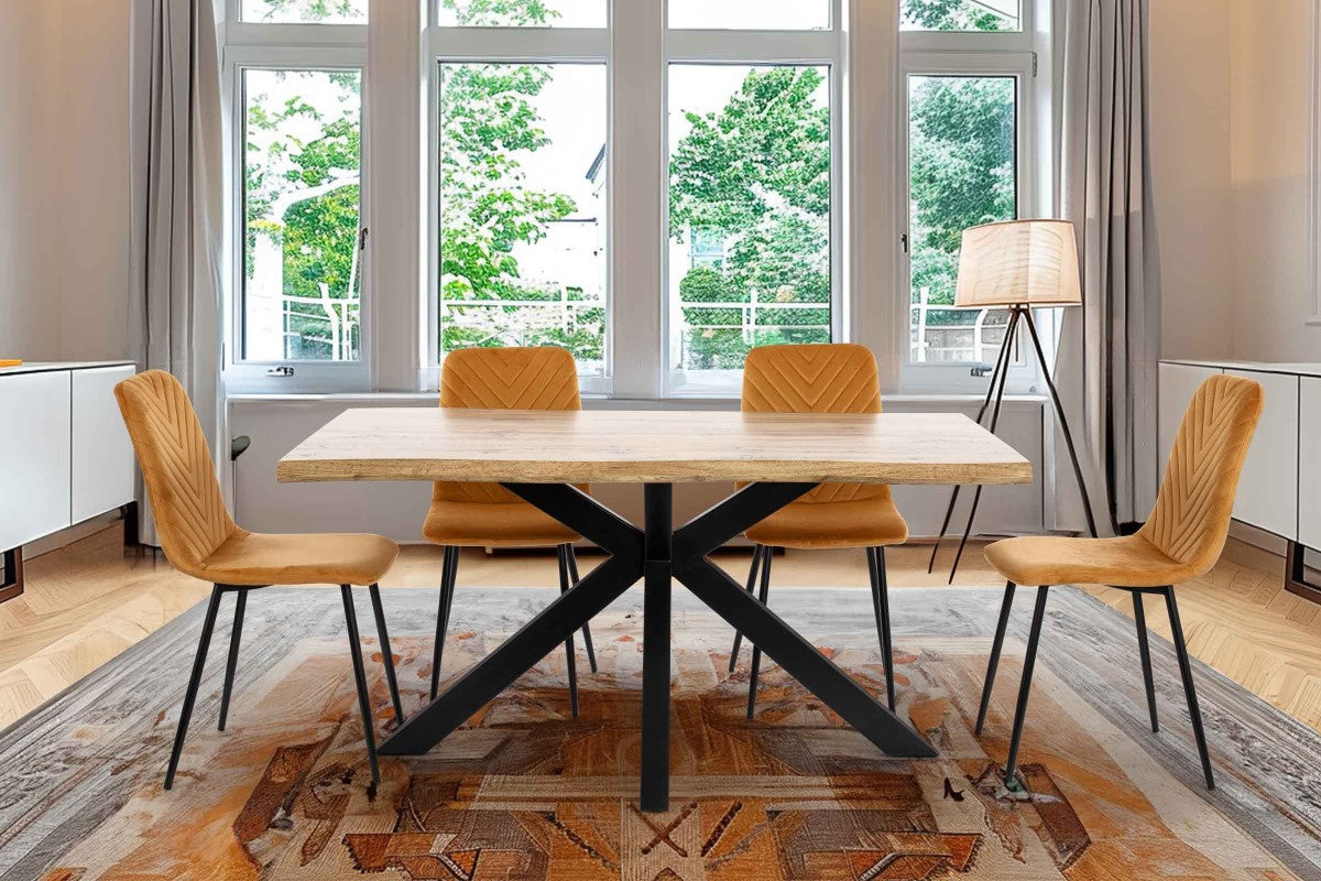 Set de 4 sillas Melendi en color mostaza🎶💛