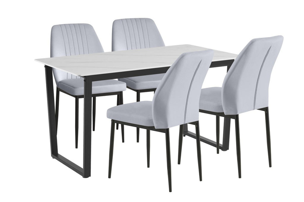 Set de 4 sillas Rozalén en gris claro ✨🪑