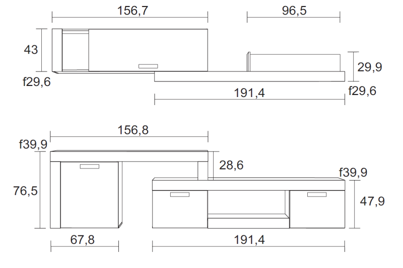 🛋️ Mueble de Salón Modular LAMU Extend 2