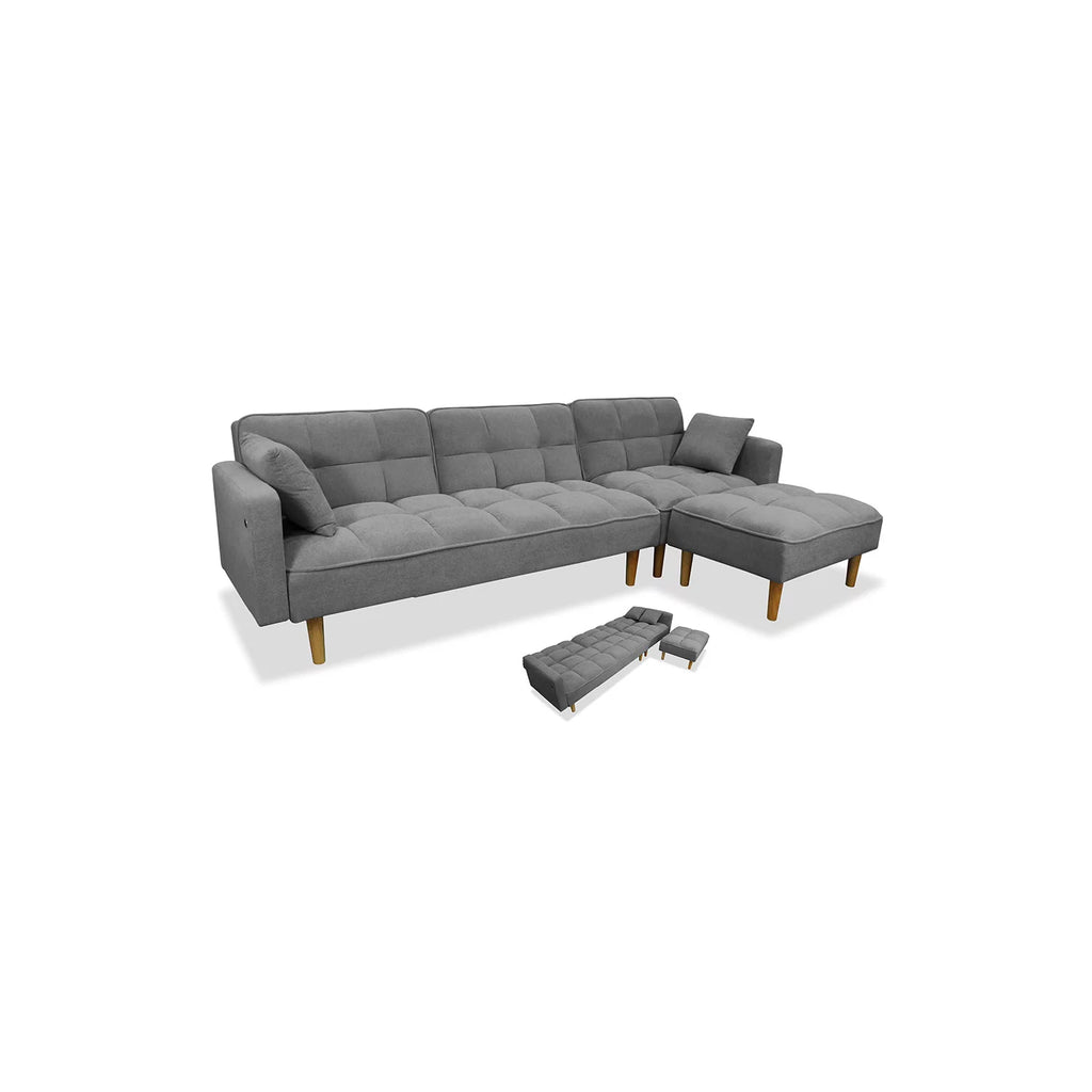 Sofá Chaise Longue Cama MAITE 274 cm