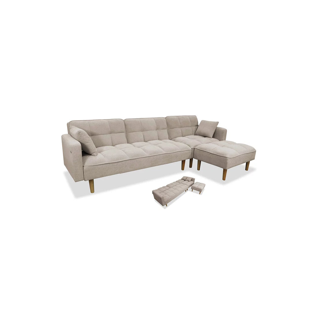 Sofá Chaise Longue Cama MAITE 274 cm