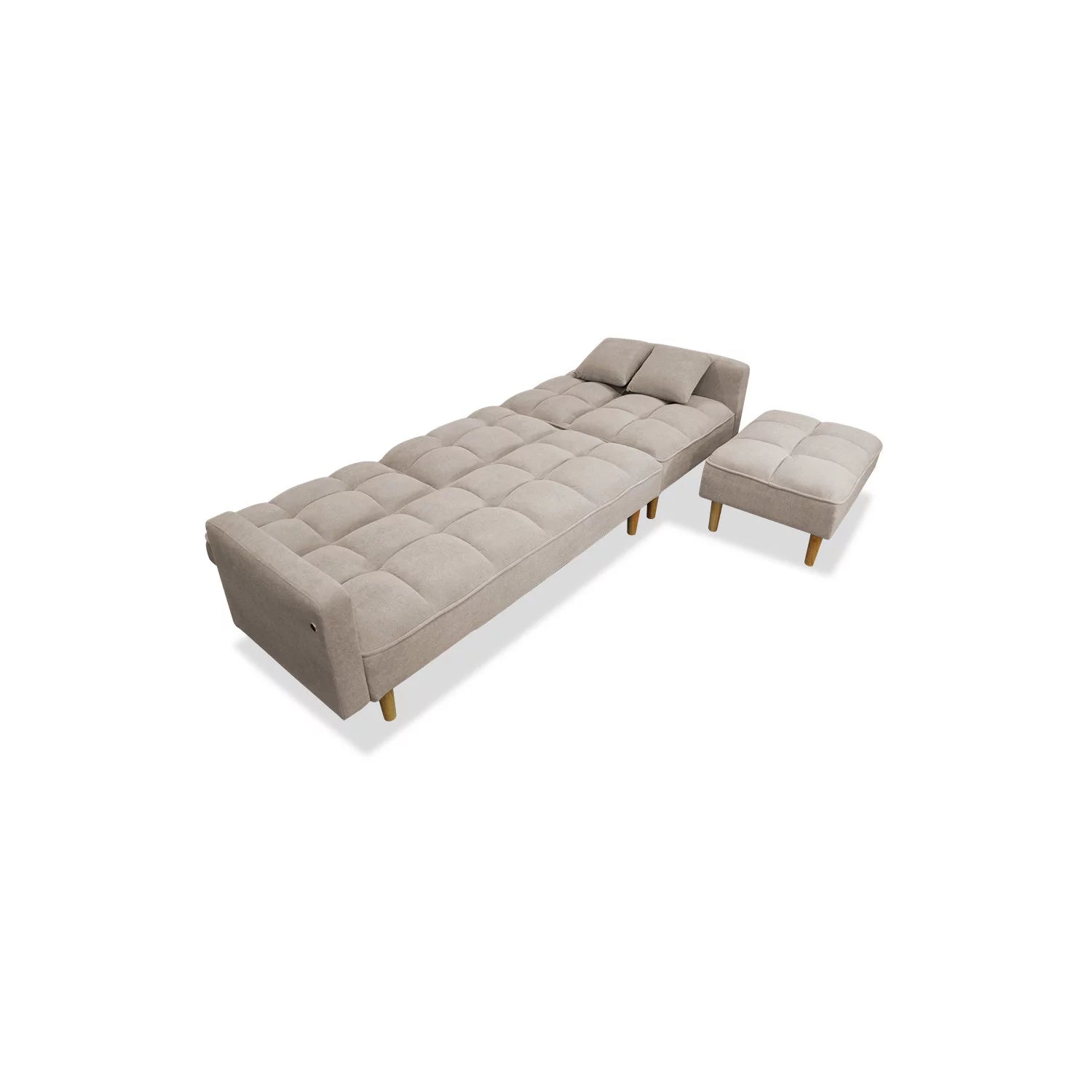 Sofá Chaise Longue Cama MAITE 274 cm