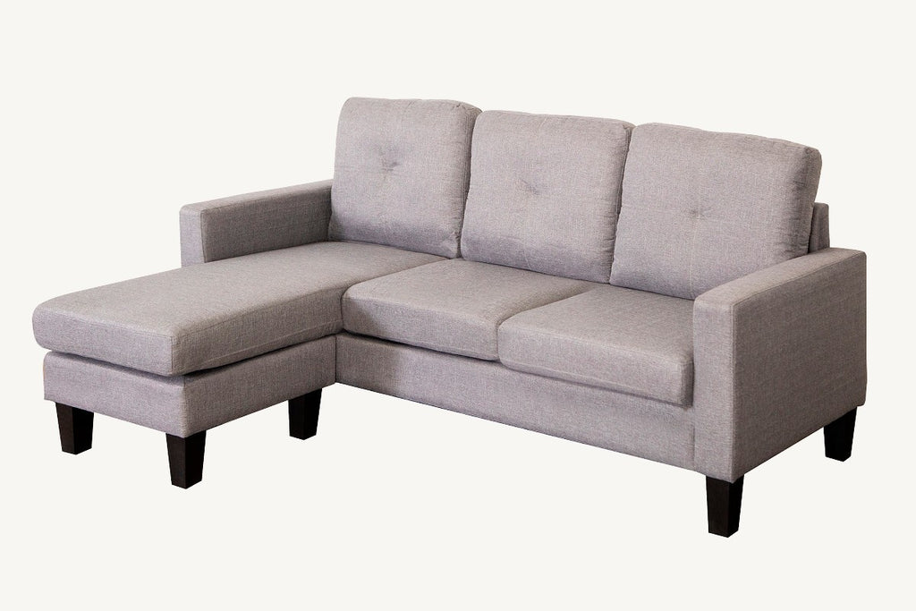 Sofá Chaise Longue LOLA Gris 181 CM