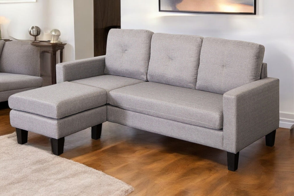 Sofá Chaise Longue LOLA Gris 181 CM