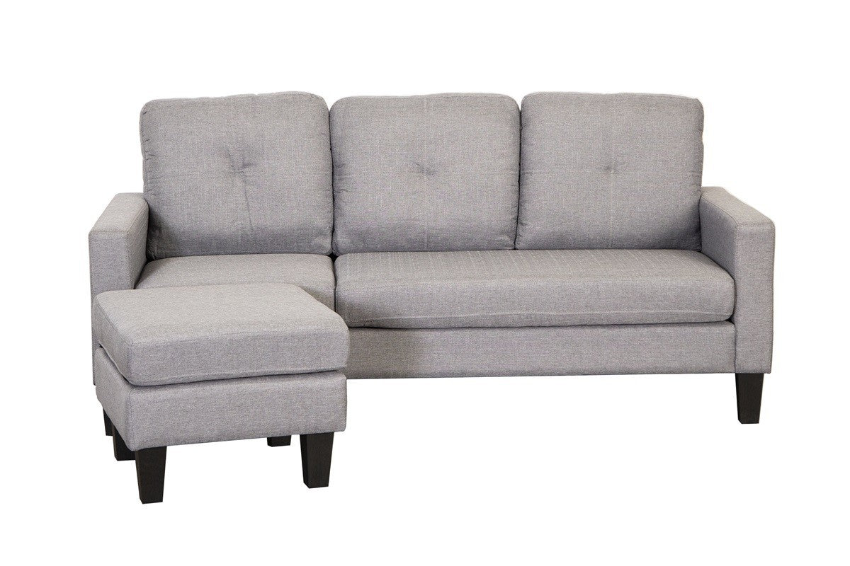 Sofá Chaise Longue LOLA Gris 181 CM